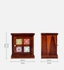 Siramika Sheesham Wood Bedside Table (LHS Door) In Honey Oak Finish
