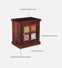 Siramika Sheesham Wood Bedside Table (LHS Door) In Honey Oak Finish