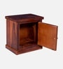 Siramika Sheesham Wood Bedside Table (LHS Door) In Honey Oak Finish