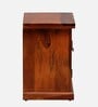 Siramika Sheesham Wood Bedside Table (Lhs Door) In Honey Oak Finish