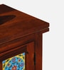 Siramika Sheesham Wood Bedside Table (Lhs Door) In Honey Oak Finish Siramika Sheesham Wood Bedside Table (Lhs Door) In Honey Oak Finish