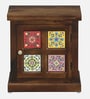 Siramika Sheesham Wood Bedside Table (Lhs Door) In Provincial teak  Finish