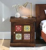 Siramika Sheesham Wood Bedside Table (Lhs Door) In Provincial teak  Finish