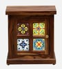 Siramika Sheesham Wood Bedside Table (Lhs Door) In Provincial teak  Finish