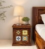 Siramika Sheesham Wood Bedside Table (Lhs Door) In Provincial teak  Finish