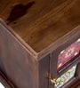 Siramika Sheesham Wood Bedside Table (LHS Door) In Provincial Teak Finish Siramika Sheesham Wood Bedside Table (LHS Door) In Provincial Teak Finish