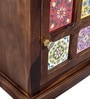 Siramika Sheesham Wood Bedside Table (LHS Door) In Provincial Teak Finish Siramika Sheesham Wood Bedside Table (LHS Door) In Provincial Teak Finish