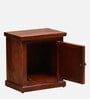 Siramika Sheesham Wood Bedside Table (Rhs Door) In Honey Oak Finish