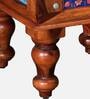 Siramika Sheesham Wood Bedside Table In Honey Oak Finish