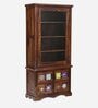 Siramika Sheesham Wood Book Case in Provincial Teak Finish