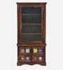 Siramika Sheesham Wood Book Case in Provincial Teak Finish