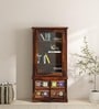Siramika Sheesham Wood Book Case in Provincial Teak Finish