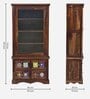 Siramika Sheesham Wood Book Case in Provincial Teak Finish