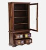 Siramika Sheesham Wood Book Case in Provincial Teak Finish