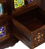 Siramika Sheesham Wood Book Case in Provincial Teak Finish