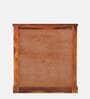 Siramika Sheesham Wood Cabinet In Honey Oak Finish