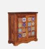 Siramika Sheesham Wood Cabinet In Honey Oak Finish