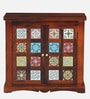 Siramika Sheesham Wood Cabinet In Honey Oak Finish Siramika Sheesham Wood Cabinet In Honey Oak Finish