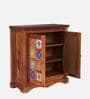 Siramika Sheesham Wood Cabinet In Honey Oak Finish
