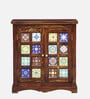 Siramika Sheesham Wood Cabinet In Provincial Teak Finish