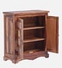 Siramika Sheesham Wood Cabinet In Rustic Teak Finish