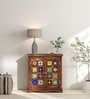 Siramika Sheesham Wood Cabinet In Rustic Teak Finish