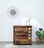 Siramika Sheesham Wood Chest Of Drawers In Provincial Teak Finish