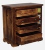 Siramika Sheesham Wood Chest Of Drawers In Provincial Teak Finish