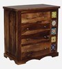 Siramika Sheesham Wood Chest Of Drawers In Provincial Teak Finish