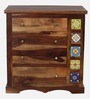 Siramika Sheesham Wood Chest Of Drawers In Provincial Teak Finish