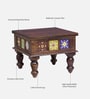 Siramika Sheesham Wood Coffee Table In Provincial Teak Finish