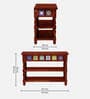 Siramika Sheesham Wood Console Table In Honey Oak Finish