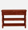 Siramika Sheesham Wood Console Table In Honey Oak Finish