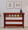 Siramika Sheesham Wood Console Table In Honey Oak Finish