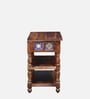 Siramika Sheesham Wood Console Table In Rustic Teak Finish