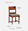 Siramika Sheesham Wood Dining Chair In Honey Oak Finish(Set of 2)
