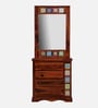 Siramika Sheesham Wood Dresser in Honey Oak Finish