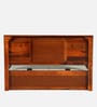 Siramika Sheesham Wood King Size Bed In Honey Oak Finish  With Hydraulic Storage