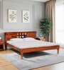 Siramika Sheesham Wood King Size Bed In Honey Oak Finish