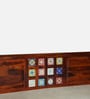 Siramika Sheesham Wood King Size Bed In Honey Oak Finish