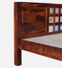 Siramika Sheesham Wood King Size Bed In Honey Oak Finish