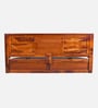 Siramika Sheesham Wood King Size Bed In Honey Oak Finish With Hydraulic Storage
