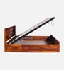 Siramika Sheesham Wood King Size Bed In Honey Oak Finish With Hydraulic Storage