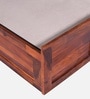 Siramika Sheesham Wood King Size Bed In Honey Oak Finish With Hydraulic Storage