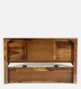 Siramika Sheesham Wood King Size Bed In Provincial Teak Finish  With Hydraulic  Storage