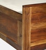 Siramika Sheesham Wood King Size Bed In Provincial Teak Finish  With Hydraulic  Storage