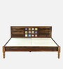 Siramika Sheesham Wood King Size Bed In Provincial Teak Finish