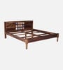 Siramika Sheesham Wood King Size Bed In Provincial Teak Finish