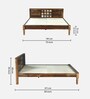 Siramika Sheesham Wood King Size Bed In Provincial Teak Finish