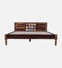 Siramika Sheesham Wood King Size Bed In Provincial Teak Finish